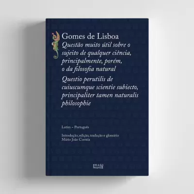 Capa de livro azul escuro com texto e decoração colorida no canto superior esquerdo