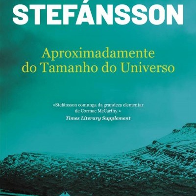Capa de livro com paisagem natural e texto do título e autor