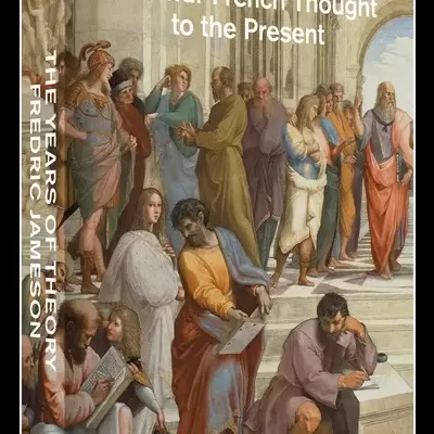 Capa do livro THE YEARS OF THEORY com pintura clássica e figuras humanas.