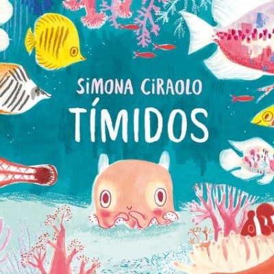 Capa de livro infantil com polvo e peixes coloridos em fundo aquático azul