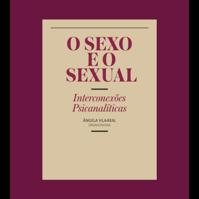 Capa de livro O SEXO E O SEXUAL com fundo bege e texto vinho