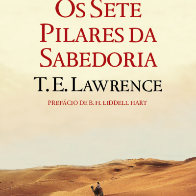 Capa do livro Os Sete Pilares da Sabedoria com uma imagem de deserto e um camelo