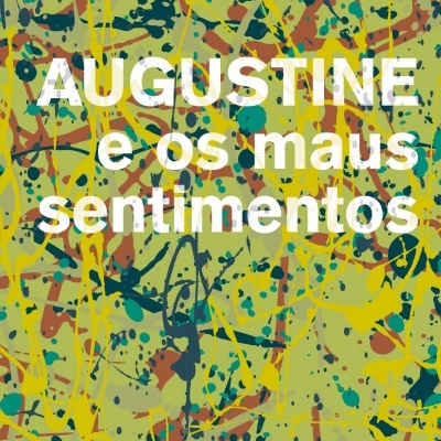 Capa de livro com fundo abstrato e texto em branco