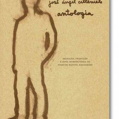 Capa de livro com silhueta desenhada e texto em castanho escuro