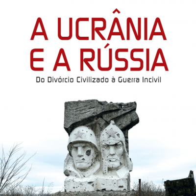 Capa de livro 'A Ucrânia e a Rússia' de Paul D'Anieri com estátua cinza