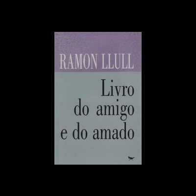 Capa de livro 'Livro do amigo e do amado' de Ramon Llull com fundo lilás e cinza.