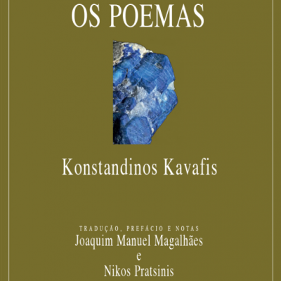 Capa de livro verde com título, autor e cristal azul