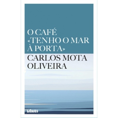 Capa de livro azul e branca com texto do título e autor