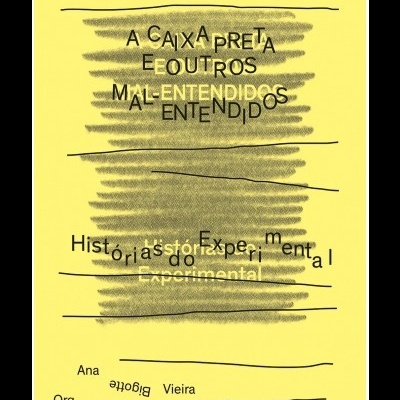 Capa de livro amarela com texto preto e cinza