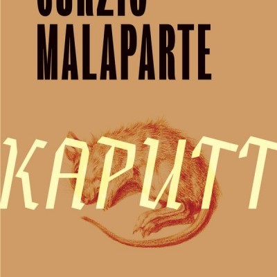Capa de livro KAPUTT com ilustração de um rato e texto