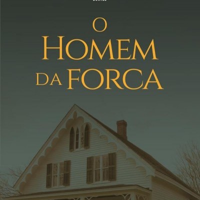 Capa de livro O HOMEM DA FORÇA de Shirley Jackson com imagem de casa velha branca