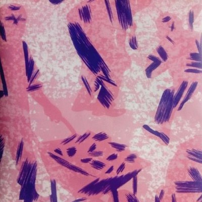 Capa de livro 'O COLECIONADOR DE TIJOLOS' com ilustração abstrata em rosa e azul