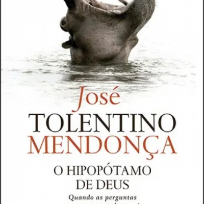 Capa de livro com hipopótamo e texto de título e autor