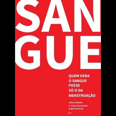 Capa de livro vermelha com texto branco 'SANGUE' e título e autores em letras menores.