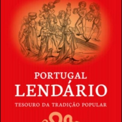 Capa de livro vermelha com título, autor, ilustração de figuras antigas e símbolo de serpente