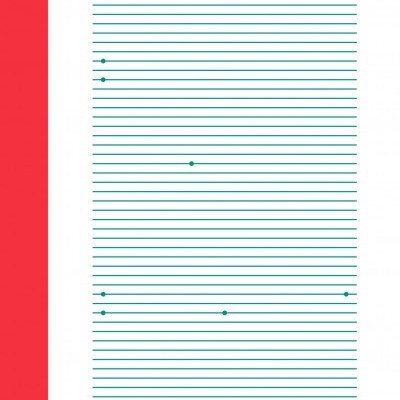 Capa de livro branca com faixa vermelha e texto verde