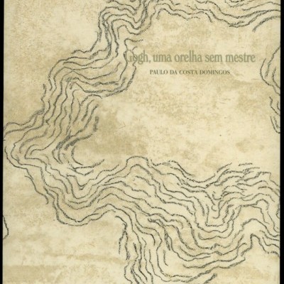 Capa de livro com linhas pretas onduladas e título central