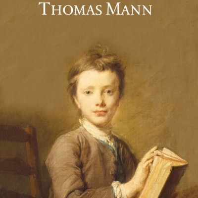 Capa do livro Tonio Kröger de Thomas Mann com imagem de criança segurando livro