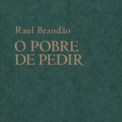 Capa de livro verde escuro com título dourado 'O POBRE DE PEDIR'.