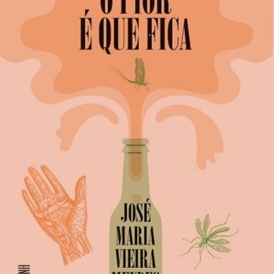 Capa de livro com título O PIOR É QUE FICA e autor JOSÉ MARIA VIEIRA MENDES