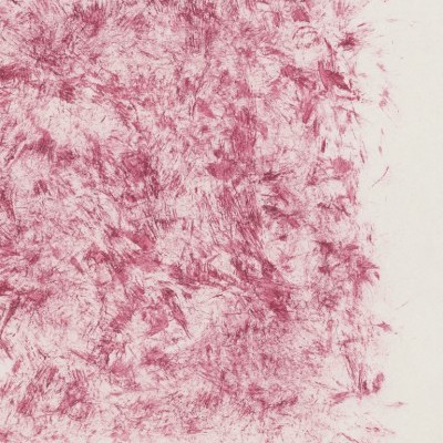 Capa branca de livro com textura vermelha abstrata e texto preto