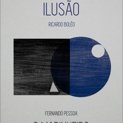 Capa de livro A MAIS TERNA ILUSÃO de Ricardo Boléo com padrão gráfico abstrato