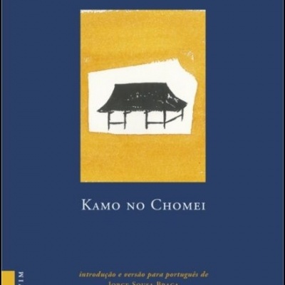 Capa de livro azul com título, autor e ilustração de cabana