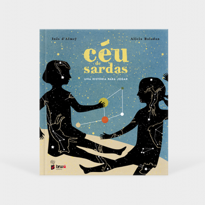 Capa de livro com ilustração de duas figuras humanas e texto céu de sardas
