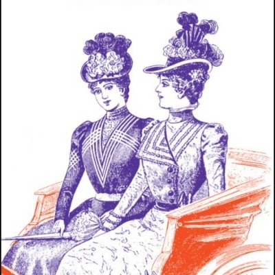 Capa do livro Shirley com ilustração de duas mulheres em carruagem e texto em roxo e laranja.