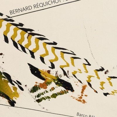 Capa de livro com padrões ondulados e textos em preto sobre fundo branco