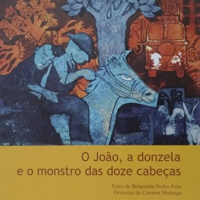 Capa de livro com ilustração de duas pessoas num cavalo e texto em português
