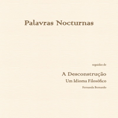 Capa do livro Palavras Nocturnas de Jacques Derrida e Alain Veinstein