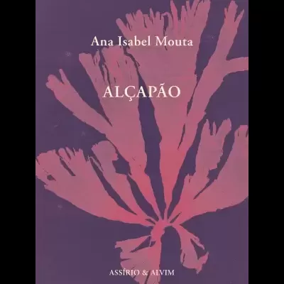 Capa de livro ALÇAPÃO roxo com padrão cor-de-rosa e texto branco.