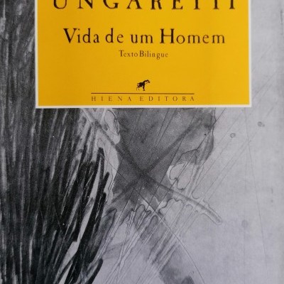 Capa de livro com ilustração abstrata em cinza e preto e texto em retângulo amarelo