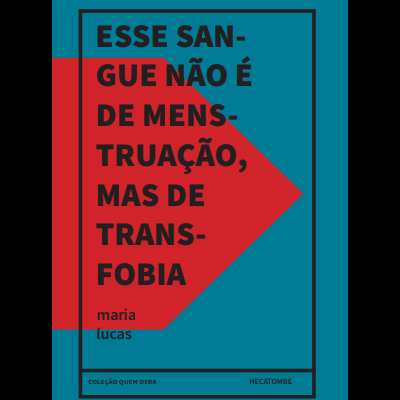 Capa de livro azul com triângulo vermelho e texto preto
