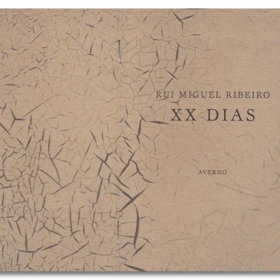 Capa de livro texturizada com texto RUI MIGUEL RIBEIRO XX DIAS AVERNO.