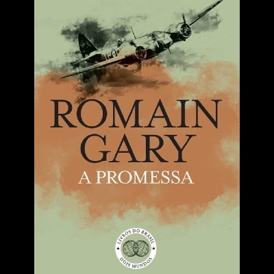 Capa de livro com avião antigo e título A PROMESSA