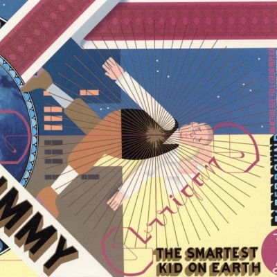 Capa de álbum musical com ilustração e texto