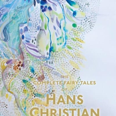 Capa de livro colorida com texto dourado e padrão abstrato