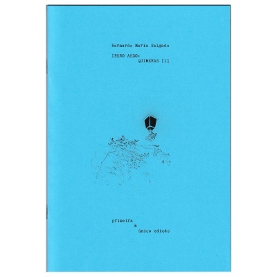 Capa azul de livro com texto preto e pequena imagem no centro.