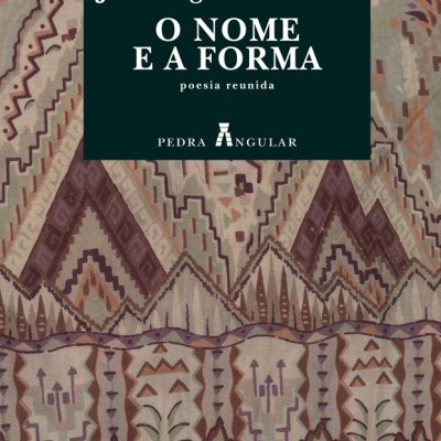 Capa do livro O NOME E A FORMA de José Augusto Mourão com padrão geométrico colorido