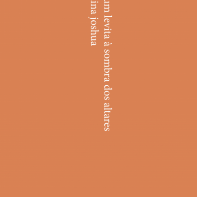 Capa de livro laranja com texto branco vertical.
