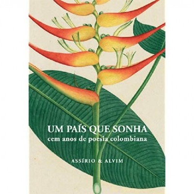 Capa de livro com ilustração de folhas e flores coloridas, texto do título e autores