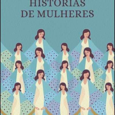 Capa de livro HISTÓRIAS DE MULHERES de José Régio com ilustração de várias mulheres