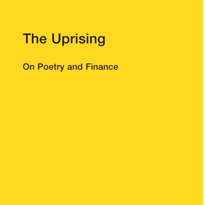 Capa amarela de livro com texto preto, título The Uprising