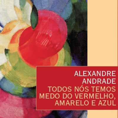 Capa colorida de livro com texto em vermelho e amarelo