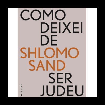 Capa de livro com texto em preto e laranja sobre fundo bege claro