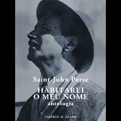 Capa do livro 'HABITAREI O MEU NOME antologia' com foto a preto e branco de homem com chapéu