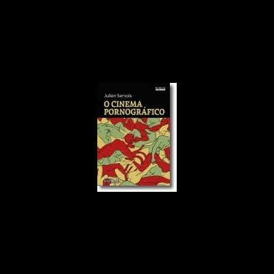 Capa do livro 'O Cinema Pornográfico' com ilustração colorida e título em letras claras