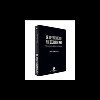 Livro de capa preta com texto branco em pé sobre fundo branco